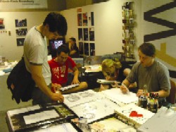 Studierende zeichnen \\\