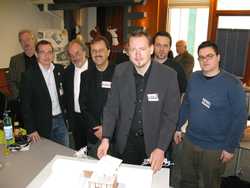 (v.l.n.r): Otto Baukmeier, Markus Baukmeier,Prof. Nikolaus Nebgen, Prof. Bernd Echtermeyer, Helge Ha