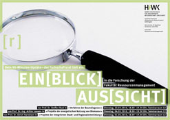 Plakat zur Ringvorlesung mit großer Lupe