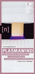 Ansicht auf den Flyer des Forschungskolloquiums Plasmawind an der Fakultät Naturwissenschaften 