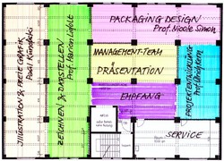 Grundrisszeichnung der Hi-Land Ausstelung