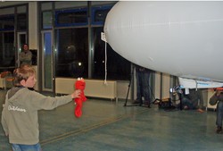 Luftschiffsteuerung per Teddybär