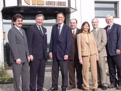 (v.r.n.l.) Burkardt Suden, Achim Wolfram, Ariane Löseke, Prof. Dr. Martin Thren, Arwed Löseke, Prof.