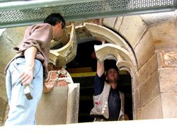 Freilegung eines Maßwerkes