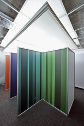 Die Installation \\"Colourstripes\\" auf der Luminale in Frankfurt