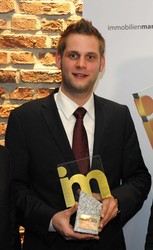 Christoper Jäger bei der Preisverleihung