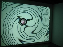 Videoinstallation \\"Washing Mashine\\" von Professor Eckhard Westermeier