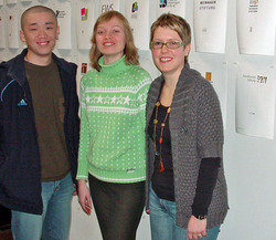 Sabrina Federschmid (rechts), Lukina Olga und Jie Tang haben das Energie Fitness Zentrum konzipiert 
