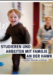 Cover der  Broschüre Studieren und Arbeiten mit Familie an der HAWK