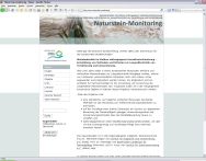 Screenshot der Website Naturstein-Monitoring