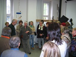  Viele Fachdiskussionen beim Besuch der lettischen Restauratorinnen.